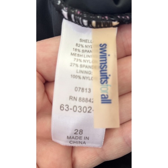 Swim Dress Plus Size 28 Swimsuit for All Suit Skirt Padded Bra One Piece - Picture 7 of 16